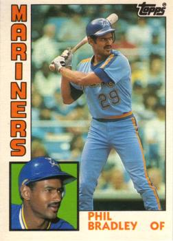 #15T Phil Bradley - Seattle Mariners - 1984 Topps Traded Baseball