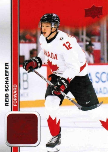 #15 Reid Schaefer - Canada - 2023 Upper Deck Team Canada Juniors - Red Foil Hockey