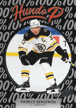 #HP-15 Patrice Bergeron - Boston Bruins - 2021-22 Upper Deck - Hundo P Hockey