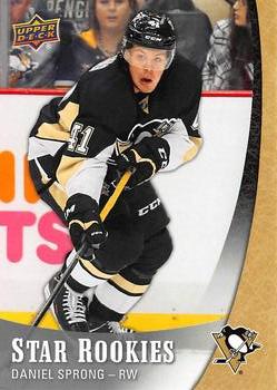 #15 Daniel Sprong - Pittsburgh Penguins - 2015-16 Upper Deck Star Rookies Hockey