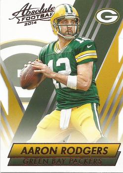 #15 Aaron Rodgers - Green Bay Packers - 2014 Panini Absolute - Red Football