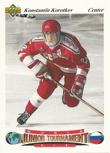 #15 Konstantin Korotkov - CIS - 1991-92 Upper Deck Czech World Juniors Hockey
