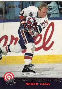 #15 Derek King - New York Islanders - 1992-93 Score Canadian - Sharp Shooters Hockey