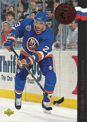 #ER15 Vladimir Malakhov - New York Islanders - 1992-93 Upper Deck - Euro-Rookies Hockey