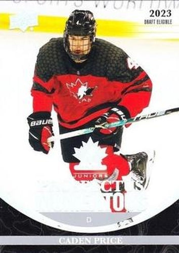 #PM-15 Caden Price - Canada - 2023 Upper Deck Team Canada Juniors - Prospectus Momentous Hockey