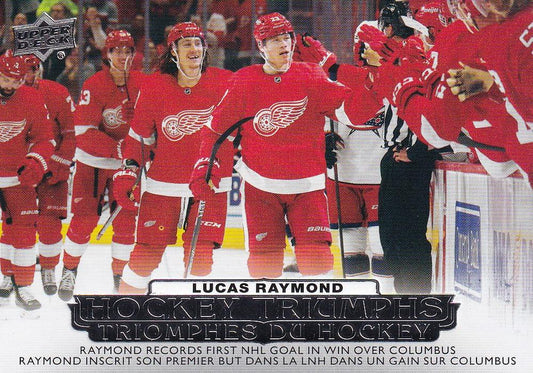 #HT-15 Lucas Raymond - Detroit Red Wings - 2022-23 Upper Deck Tim Hortons - Hockey Triumphs Hockey