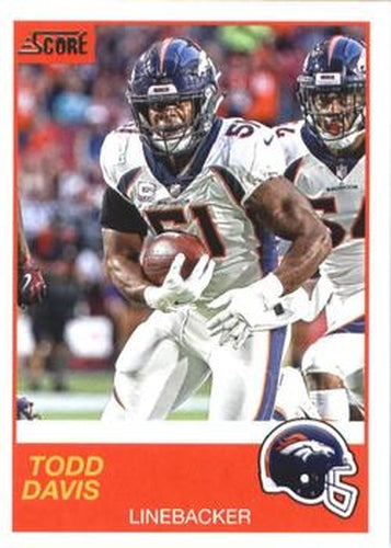 #15 Todd Davis - Denver Broncos - 2019 Score Football