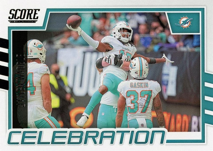 #C-JW Jaylen Waddle - Miami Dolphins - 2022 Score - Celebration Football