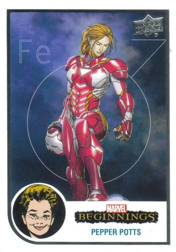 #15 Pepper Potts - 2022 Upper Deck Marvel Beginnings