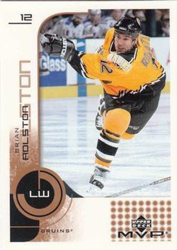 #15 Brian Rolston - Boston Bruins - 2002-03 Upper Deck MVP Hockey