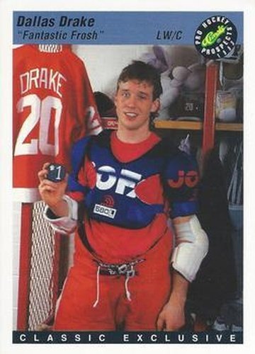 #15 Dallas Drake - Detroit Red Wings - 1993 Classic Pro Prospects Hockey
