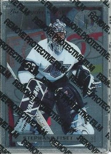 #15 Stephane Fiset - Los Angeles Kings - 1996-97 Leaf Preferred - Steel Hockey