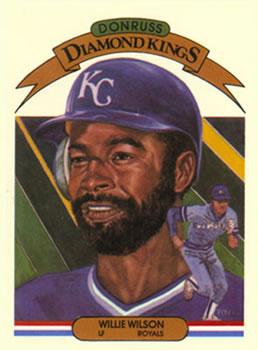 #15 Willie Wilson - Kansas City Royals - 1983 Donruss Baseball