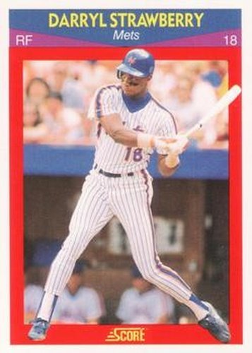 #15 Darryl Strawberry - New York Mets - 1990 Score 100 Superstars Baseball