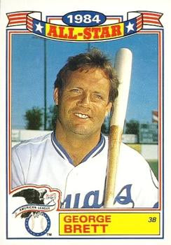 #15 George Brett - Kansas City Royals - 1985 Topps - 1984 All-Star Game Baseball