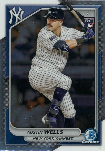 #15 Austin Wells - New York Yankees - 2024 Bowman Chrome Baseball