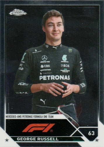 #15 George Russell - Mercedes-AMG Petronas Formula One Team - 2023 Topps Chrome Formula 1 Racing