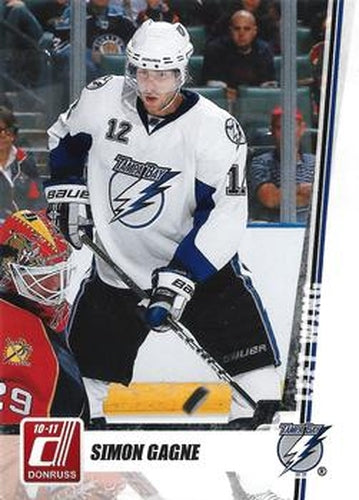 #15 Simon Gagne - Tampa Bay Lightning - 2010-11 Donruss Hockey