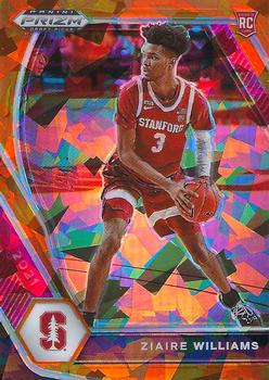 #15 Ziaire Williams - Stanford Cardinal - 2021 Panini Prizm Draft Picks - Orange Ice Basketball