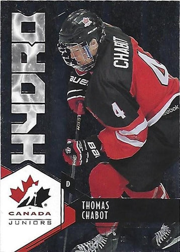 #H-15 Thomas Chabot - Canada - 2015 Upper Deck Team Canada Juniors - Hydro Hockey