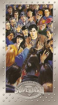#15 Mob Scene - 1994 SkyBox Superman Man of Steel Platinum Series