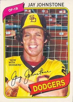 #15 Jay Johnstone - Los Angeles Dodgers - 1980 O-Pee-Chee Baseball