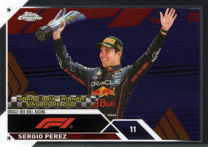 #160 Sergio Perez - Oracle Red Bull Racing - 2023 Topps Chrome Formula 1 Racing