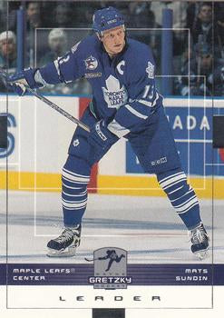 #160 Mats Sundin - Toronto Maple Leafs - 1999-00 Upper Deck Wayne Gretzky Hockey