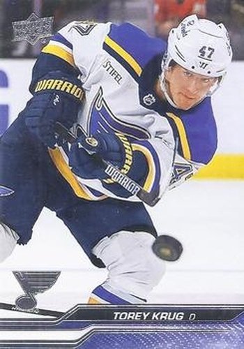#160 Torey Krug - St. Louis Blues - 2023-24 Upper Deck Hockey
