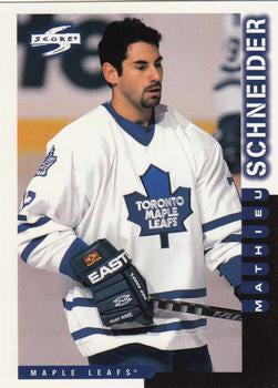 #160 Mathieu Schneider - Toronto Maple Leafs - 1997-98 Score Hockey