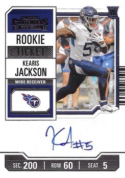 #160 Kearis Jackson - Tennessee Titans - 2023 Panini Contenders Football