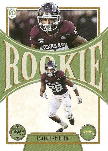 #160 Isaiah Spiller - Los Angeles Chargers - 2022 Panini Legacy Football