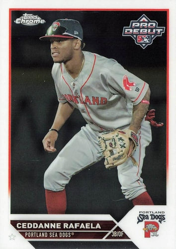 #PDC-160 Ceddanne Rafaela - Portland Sea Dogs - 2023 Topps Pro Debut - Chrome Baseball