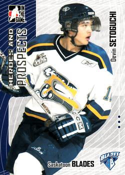 #160 Devin Setoguchi - Saskatoon Blades - 2005-06 In The Game Heroes and Prospects Hockey