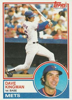 #160 Dave Kingman - New York Mets - 1983 Topps Baseball