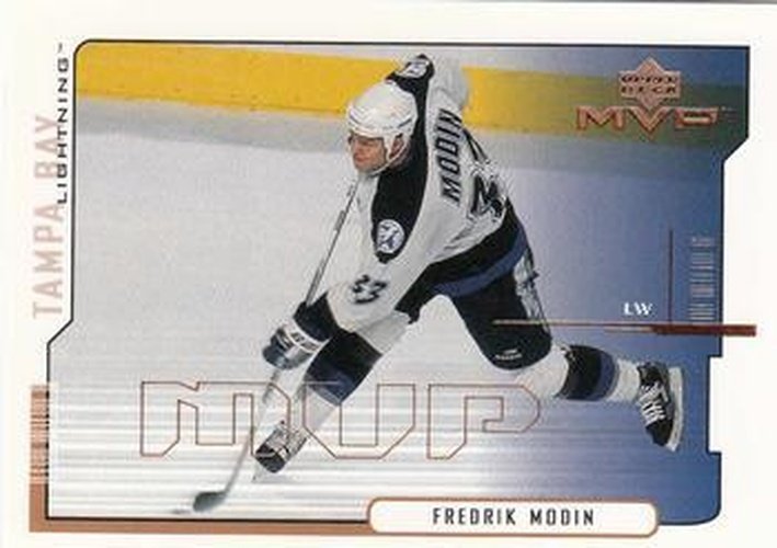 #160 Fredrik Modin - Tampa Bay Lightning - 2000-01 Upper Deck MVP Hockey