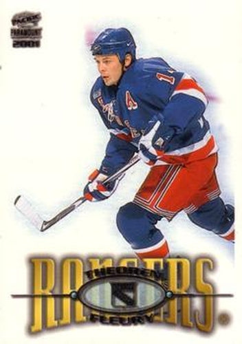 #160 Theoren Fleury - New York Rangers - 2000-01 Pacific Paramount Hockey