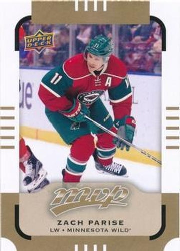 #160 Zach Parise - Minnesota Wild - 2015-16 Upper Deck MVP Hockey
