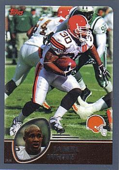 #160 Jamel White - Cleveland Browns - 2003 Topps Football