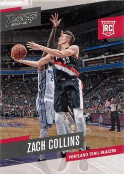 #160 Zach Collins - Portland Trail Blazers - 2017-18 Panini Prestige Basketball