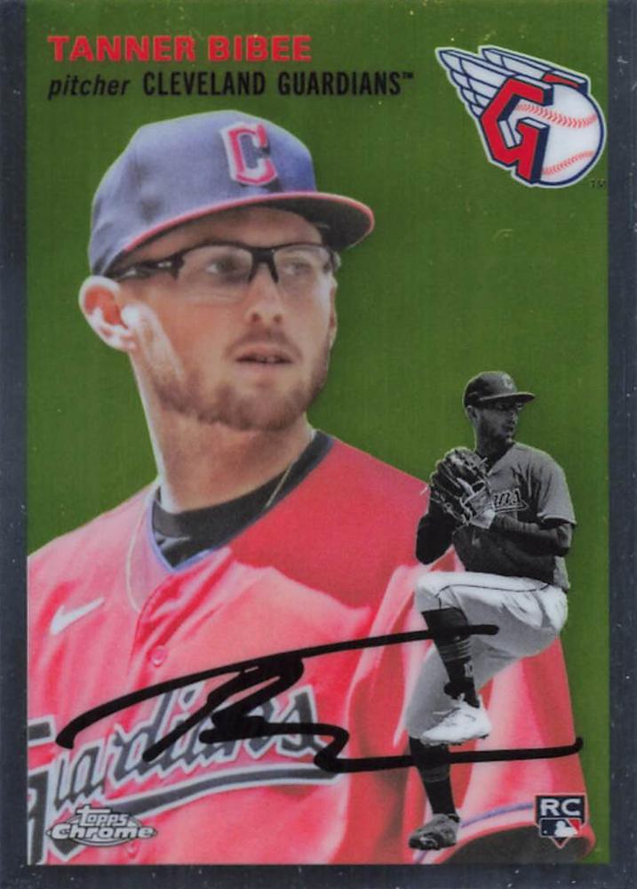 #160 Tanner Bibee - Cleveland Guardians - 2023 Topps Chrome Platinum Anniversary Baseball