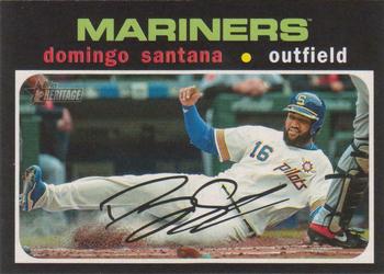 #160b Domingo Santana - Seattle Mariners - 2020 Topps Heritage Baseball