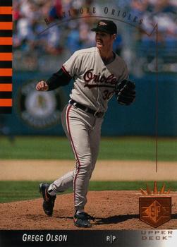 #161 Gregg Olson - Baltimore Orioles - 1993 SP Baseball