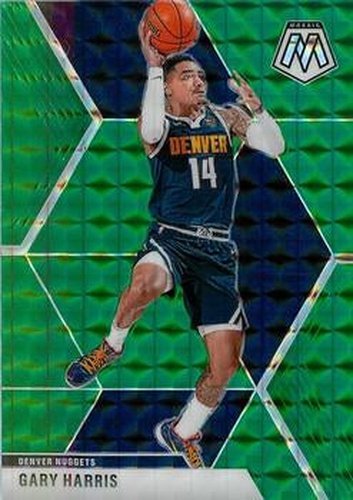 #161 Gary Harris - Denver Nuggets - 2019-20 Panini Mosaic - Green Prizm Basketball