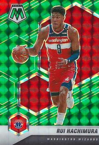 #161 Rui Hachimura - Washington Wizards - 2020-21 Panini Mosaic - Mosaic Green Basketball