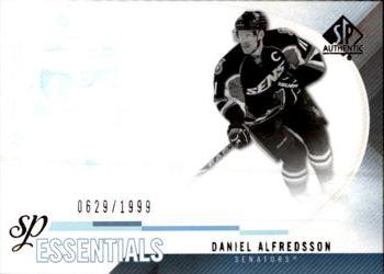 #161 Daniel Alfredsson - Ottawa Senators - 2010-11 SP Authentic Hockey