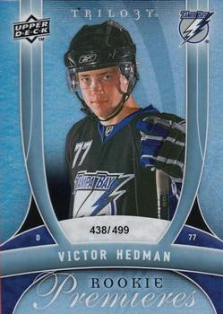 #161 Victor Hedman - Tampa Bay Lightning - 2009-10 Upper Deck Trilogy Hockey