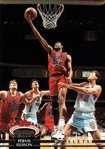 #161 Pervis Ellison - Washington Bullets - 1992-93 Stadium Club Basketball
