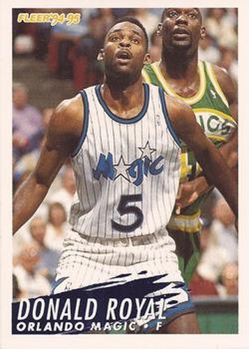 #161 Donald Royal - Orlando Magic - 1994-95 Fleer Basketball