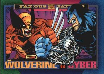 #161 Wolverine / Cyber - 1993 SkyBox Marvel Universe